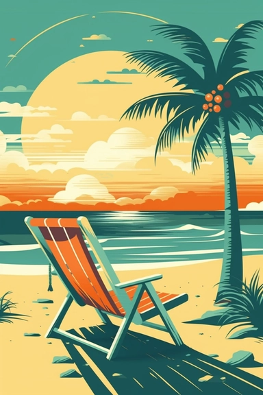 florida spring break inspired clipart