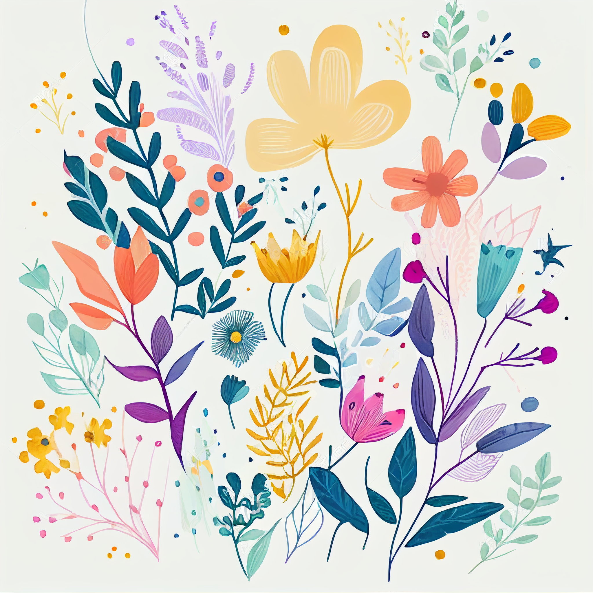3d daisy cliparts