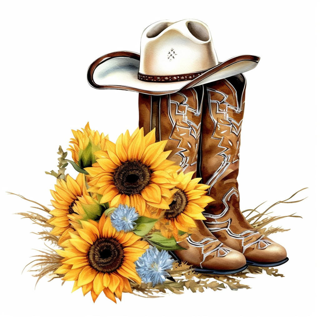 cliparts western boot