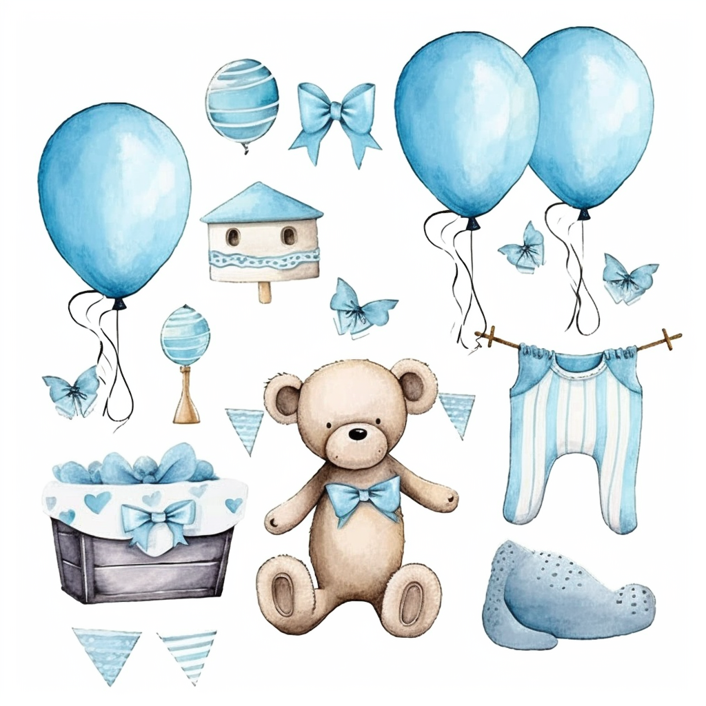 girl baby shower clipart