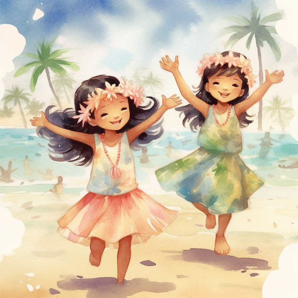 hula girl clipart