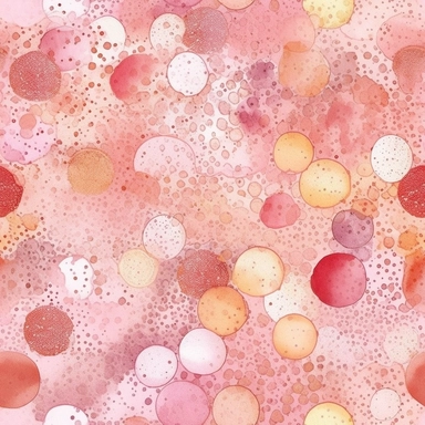 pink clipart, Watercolor paper, pale colors, gold striated, summer water bubbles, romantic , pre-raphaelite, abstract