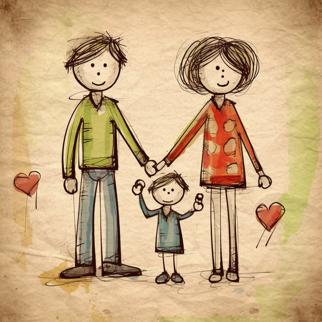 father and son clipart