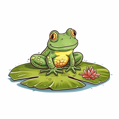 Cute Frog Toad Sticker