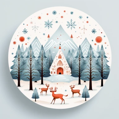 svg vector clipart Christmas card design unexpected, unique, eyecatching and exciting design, white background