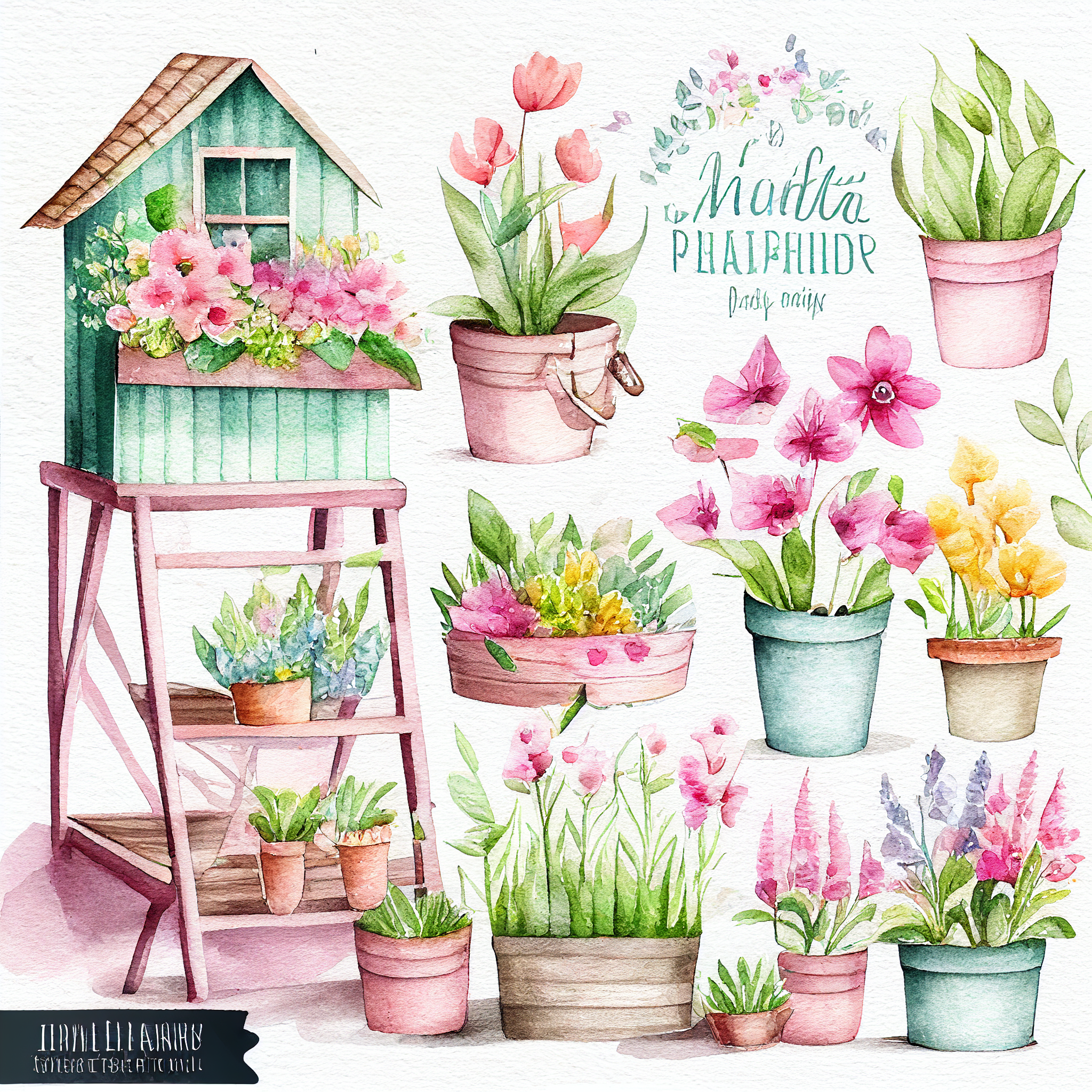 cute ladder cliparts