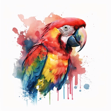 watercolour tropical beautiful magnificent vibrant flying scarlet macaw parrot beautifully detailed perfect facial features png image,high resolution,300dpi,graphic clipart,computer graphics