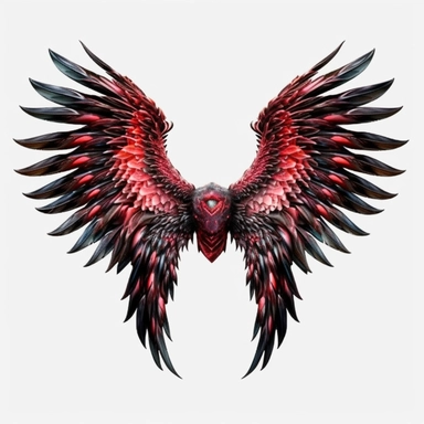 ultra realistic demon wings clipart