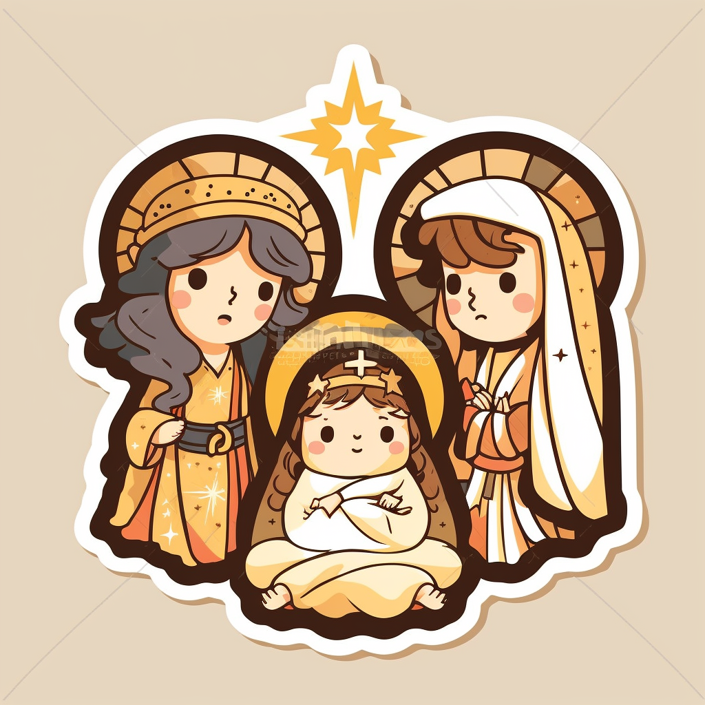 nativity animals cliparts