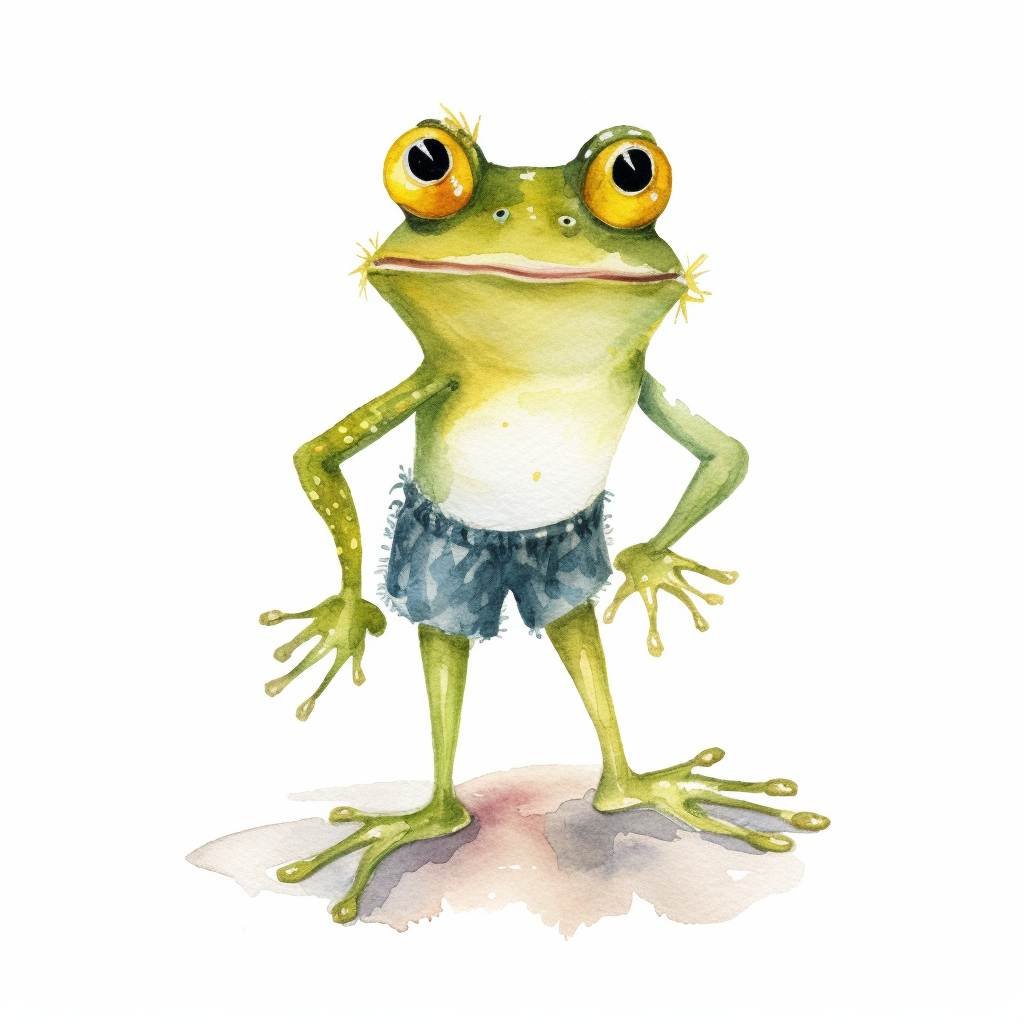 cartoon frog clipart