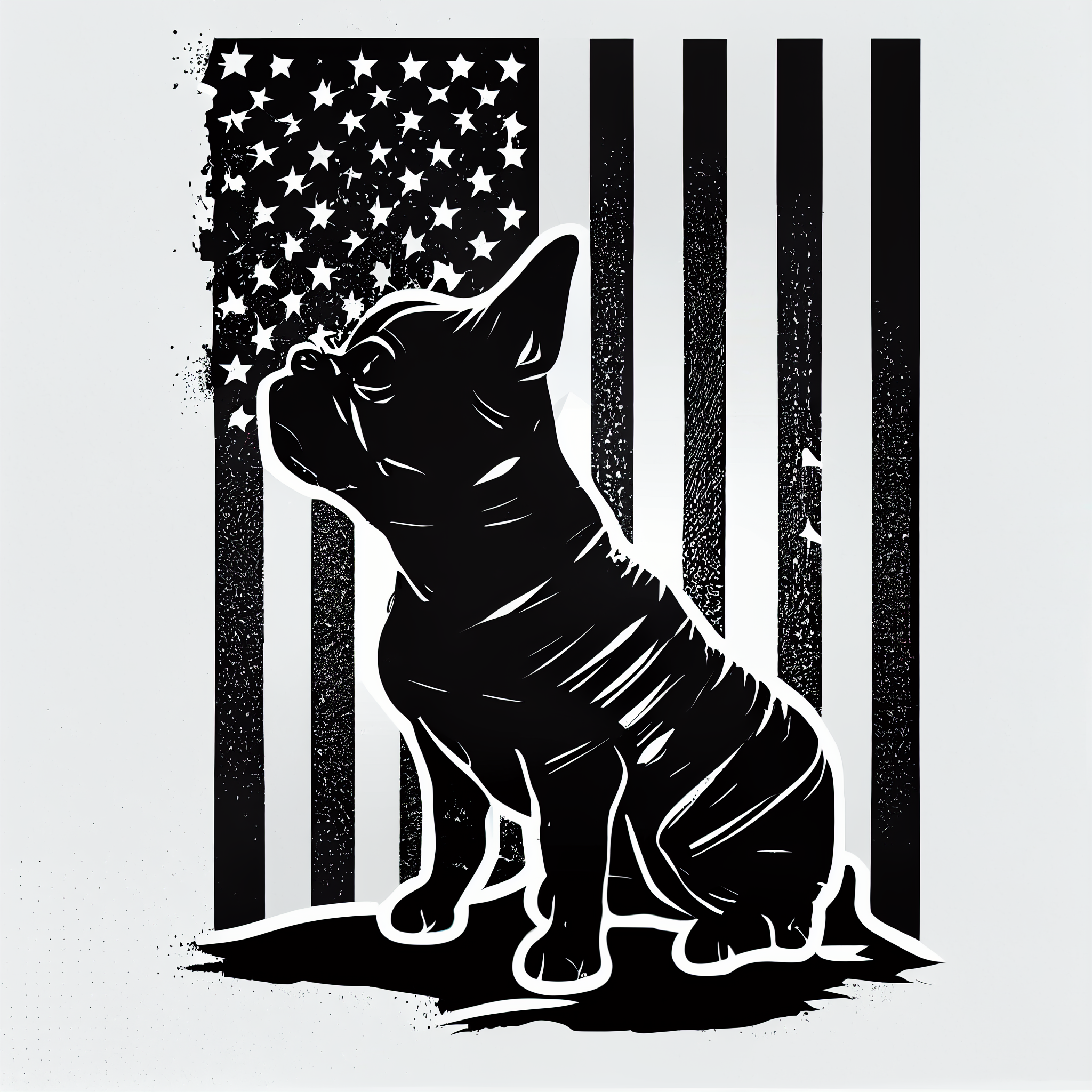 bulldog silhouette cliparts