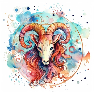 Clipart Capricorn zodiac sign ,stars, whimsical watercolor and fineliner ink,white background, transparent background hyper details, contour, vector