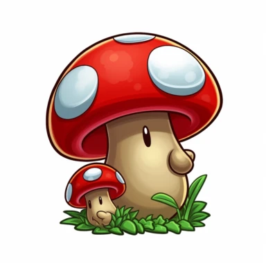 mario mushroom clipart