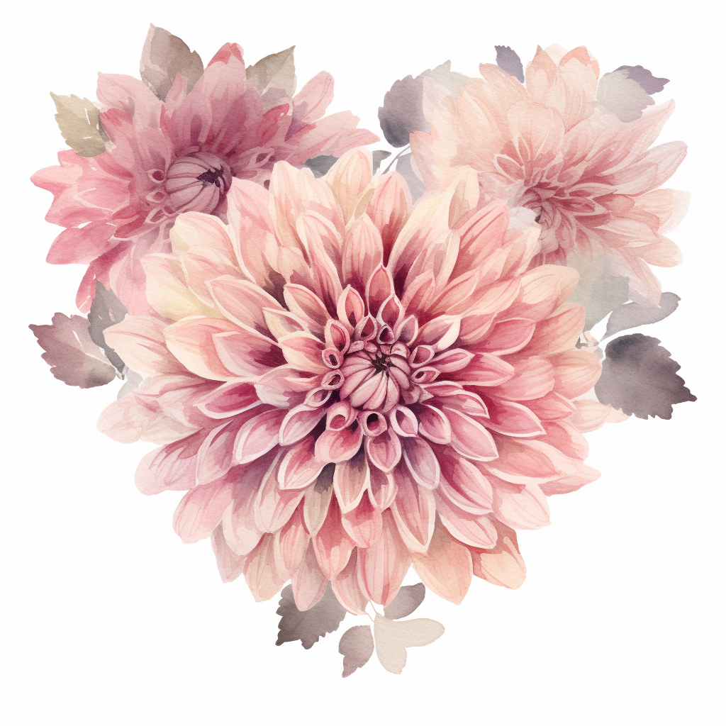 cliparts pink dahlia