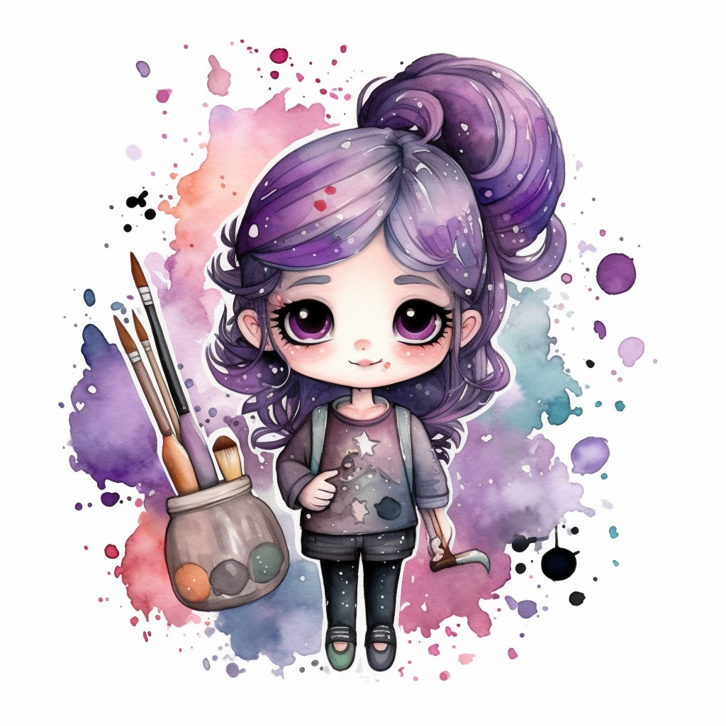 funny purple cliparts