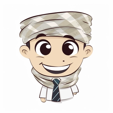 happy cute Textile Consultant face, cartoon, clipart, mascot, isolated on white background