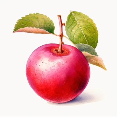 An exquisite watercolor clipart illustration of the Pitchellobium Duke fruit, rendered without a background. The Pitchellobium Duke fruit takes center stage, with its distinctive shape and vibrant colors depicted in delicate watercolor brushstrokes. The illustration captures the texture of the fruit's surface, showcasing the fine details of its segmented structure. The watercolor medium lends a soft and artistic touch to the image, with a harmonious blend of colors creating a visually pleasing c
