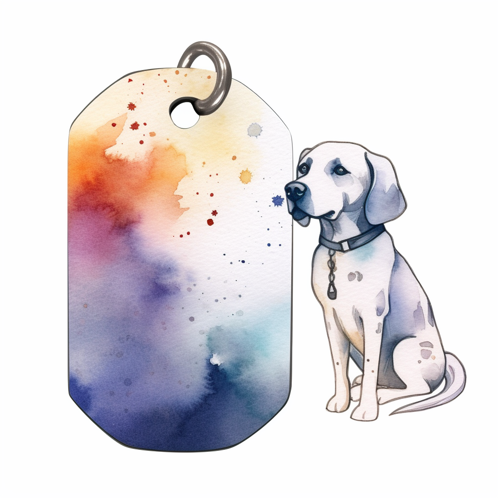 dog tag clipart