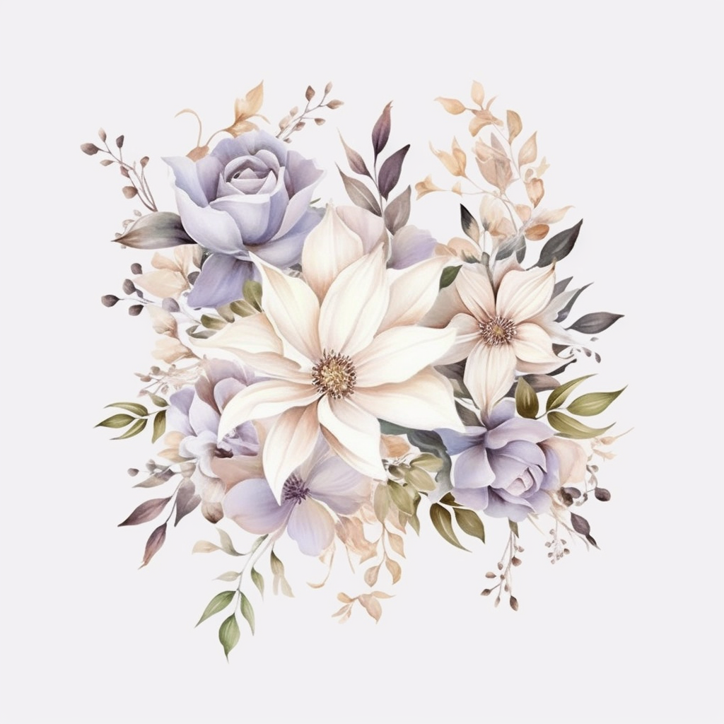 lilac flower cliparts
