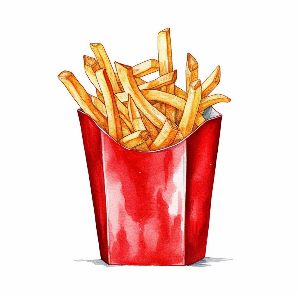 french fry clipart