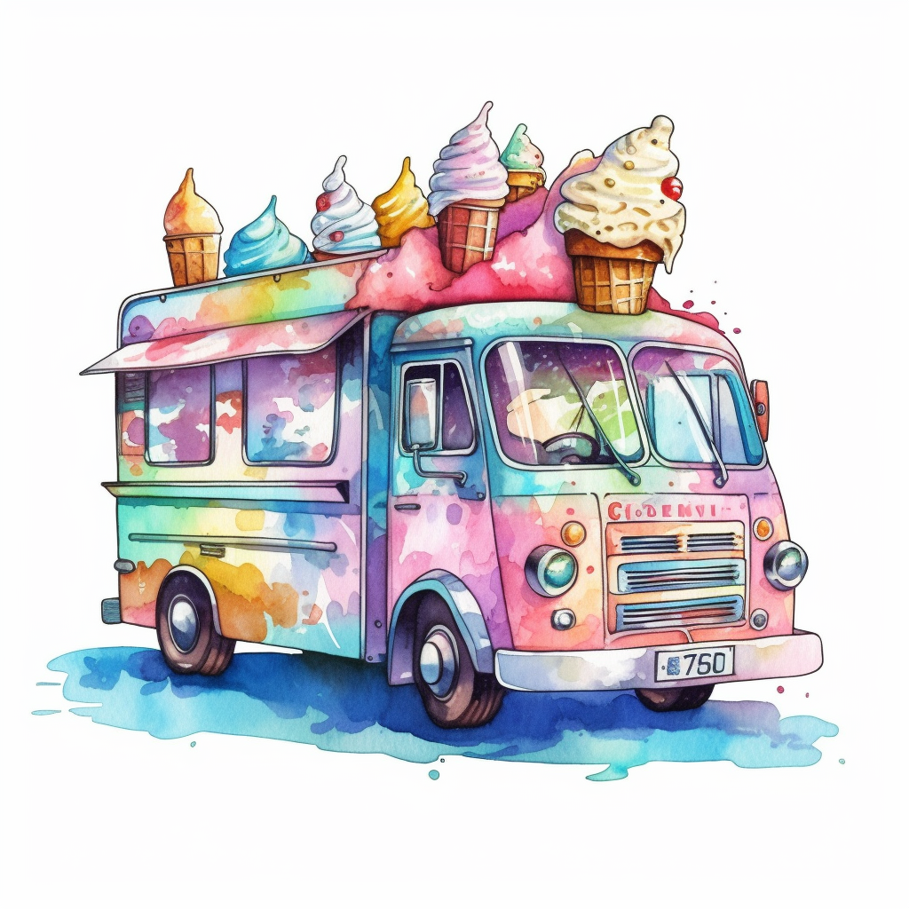 ice cream truck clipart