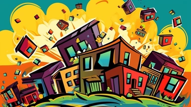 clipart, housing market crash