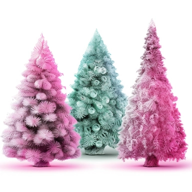 3 christmas trees png, pink ,green, christmas tree clipart, western christmas png, shirt png christmas, christmas sublimation designs, christmas tree, pink christmas png, christmas digital download, on white background 8k--16:9