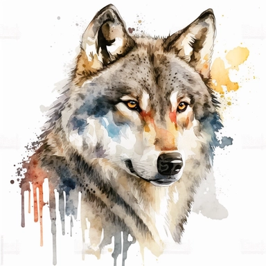 Browse through 367 watercolor wolf stock illustrations and vector graphics to find a single cute watercolor wolf clip art with a plain background [1], The wolf in the clip art has a whimsical and friendly expression with big, bright eyes and a round snout. The watercolor style is soft and delicate, with shades of blue and gray creating a calm and peaceful atmosphere. The wolf stands in front of a plain white background, making it perfect for any project. [2], The cute watercolor wolf is set in a