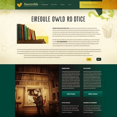 Design a visually captivating and dynamic homepage for the Definitive Knowlede of Storytelling course and mentorship program, tailored for fictional and literary writers in Brazil. The goal is to create a high-contrast and icon-driven design that reflects the power of storytelling. Visual Elements and Layout: Create a clean and modern layout with a grid-based structure that ensures clarity and readability of content. Utilize bold typography to make important text elements stand out and capture a