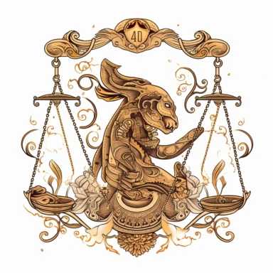 old style fire libra zodiac, vector design illustration, in the style of detailed heavy metal embroidery, hand-painted details, Horoscope Clipart, isolated white background