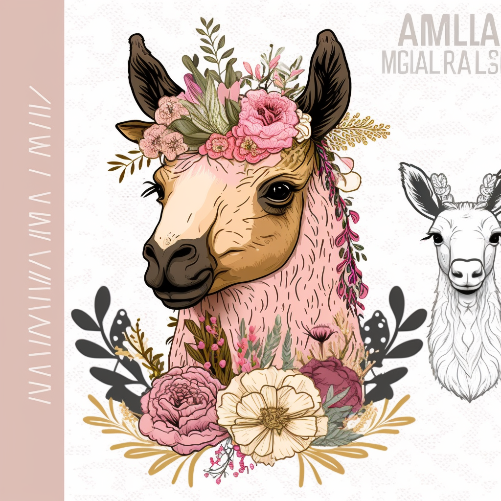 llama head cliparts