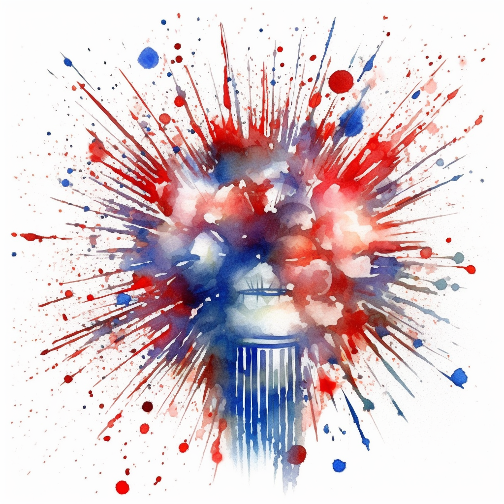 4th of july fireworks clipart