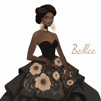 beautiful black belle clipart, ???--16:9
