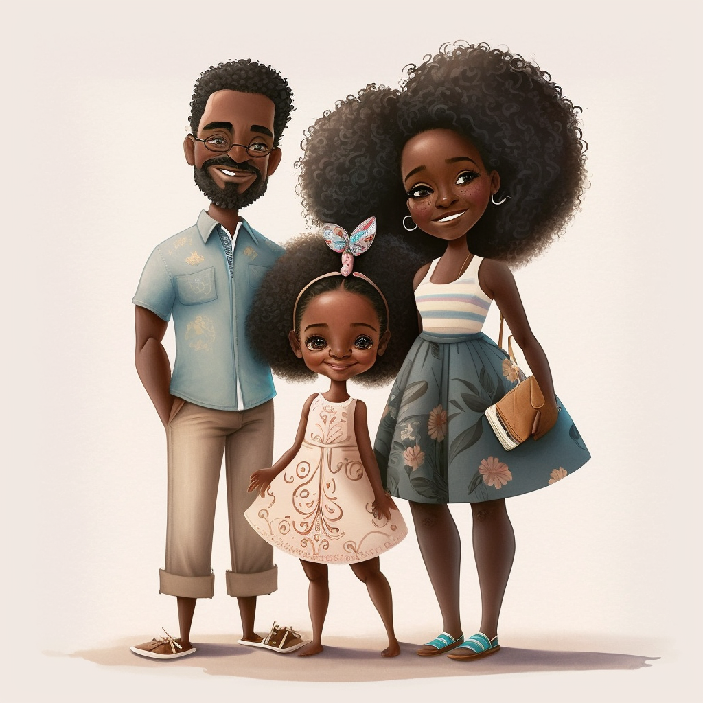 african american family clipart