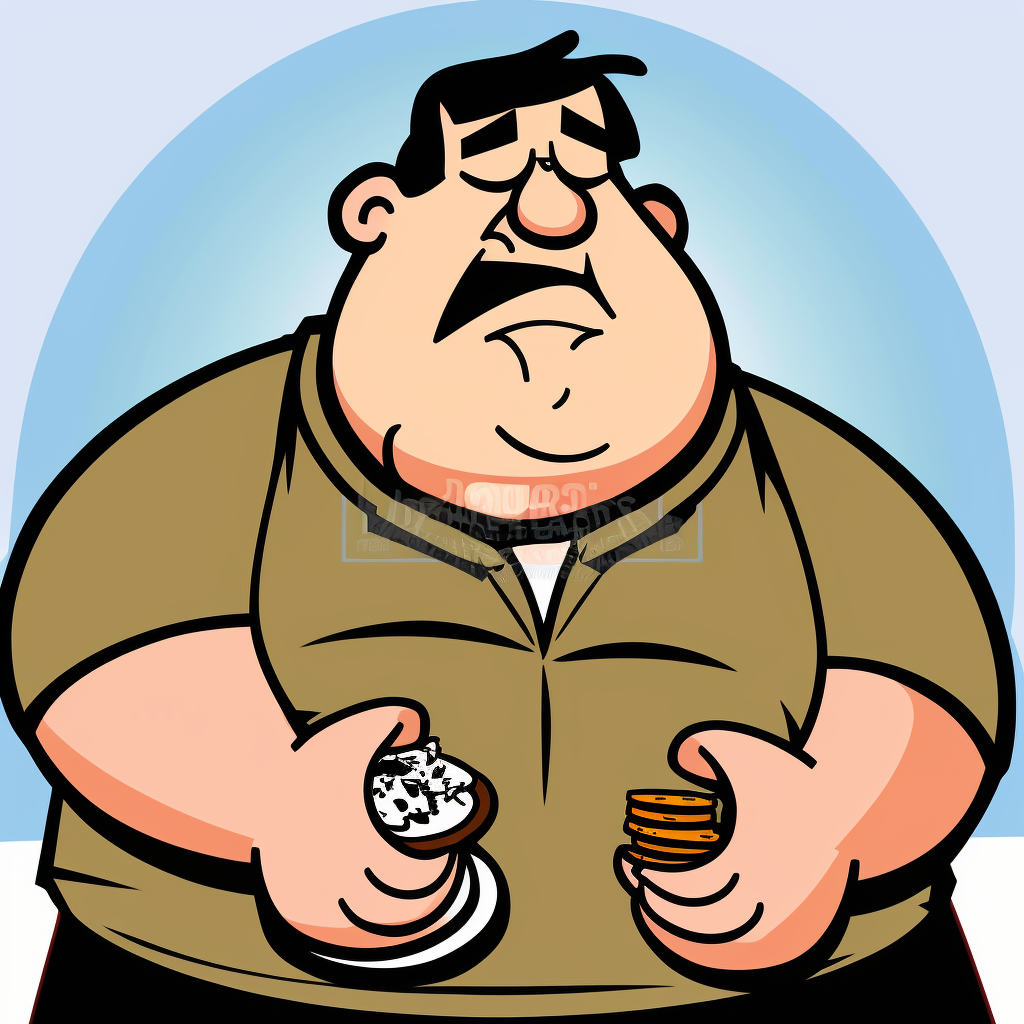 fat man clipart