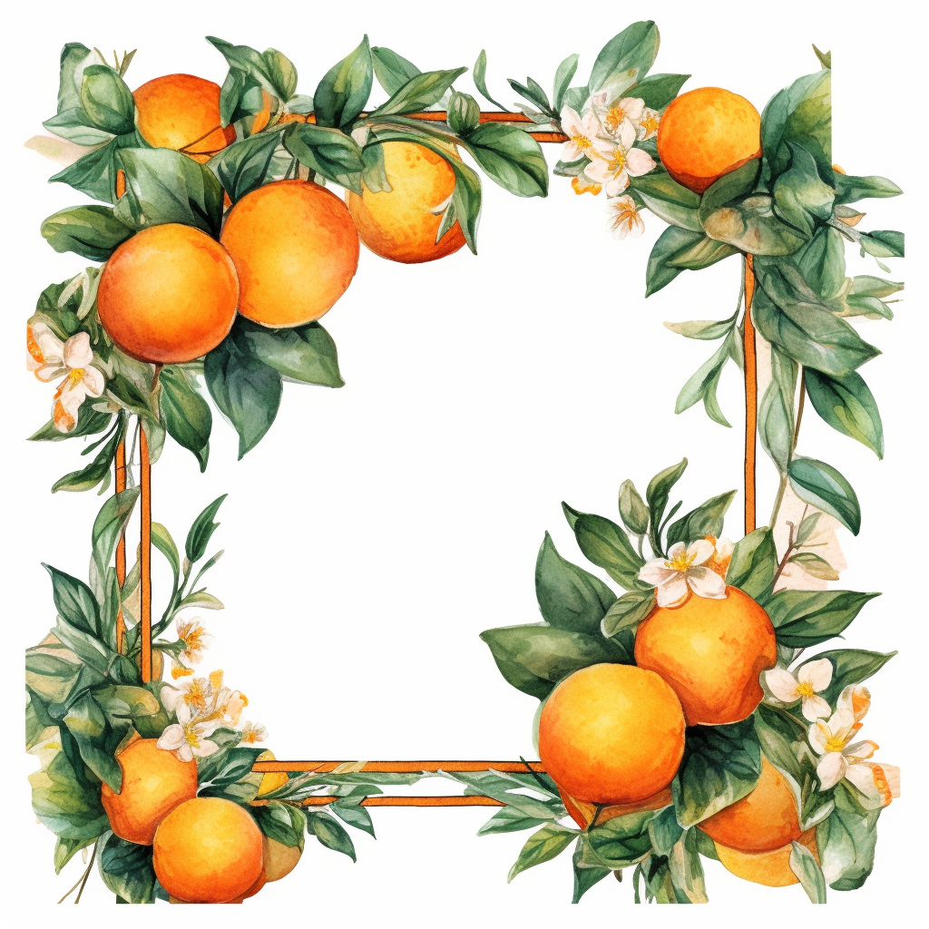 orange frames cliparts