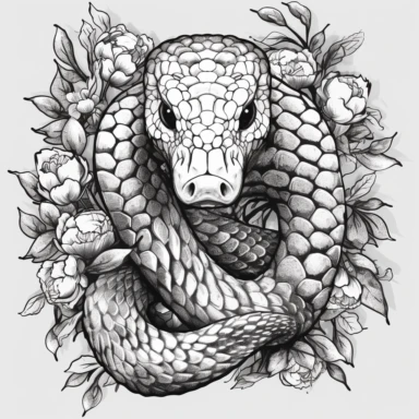 tepui snake drawing black and white vector illustration png clipart, in the style of avian-themed, inlay, distinctive noses, ominous, rtx on, horror-inspired, shang dynasty