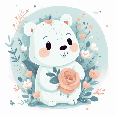 Clipart Delightful cartoon cute [bear]