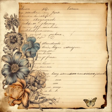 vintage notepad clipart with lines
