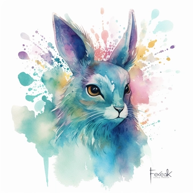 Design: The graphic created in a vector watercolor style, blending the ethereal and dreamy qualities of watercolor with the clean lines and versatility of vectors. The fenek animal is depicted in a whimsical and enchanting manner, evoking a sense of magic and wonder. Own unique charm and personality, is portrayed with delicate and intricate details, showcasing the beauty and mystique of the natural world. Color Palette: The color palette is soft and pastel, inspired by the gentle hues found in w