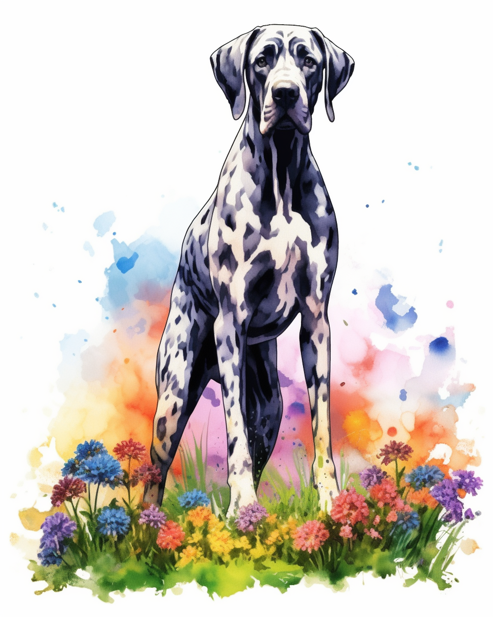 great dane clipart
