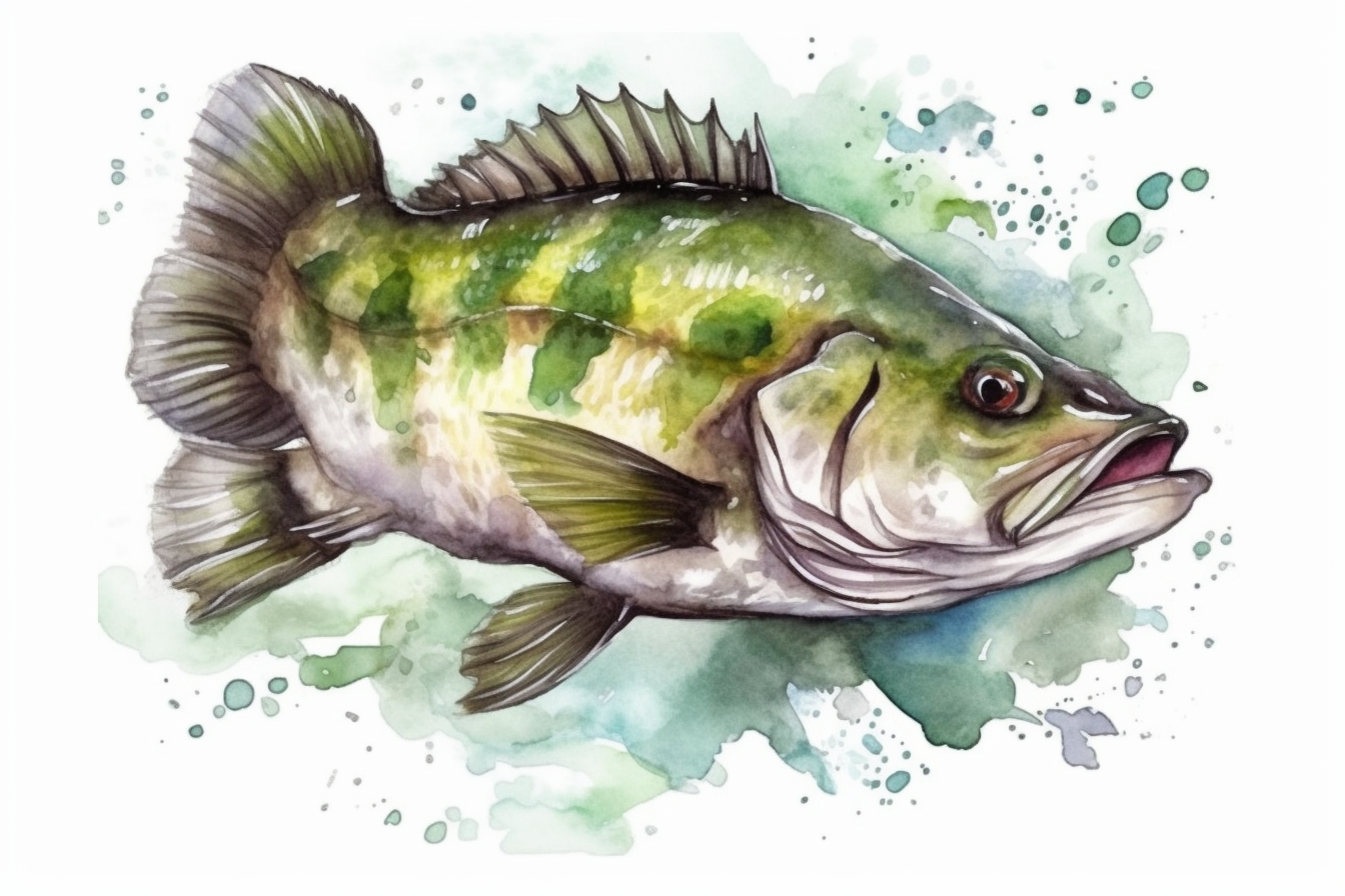 bass outline cliparts