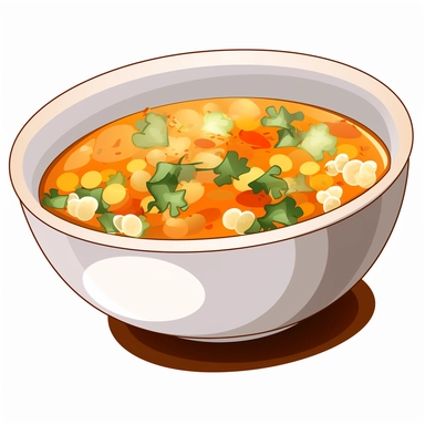 bowl of soup clipart