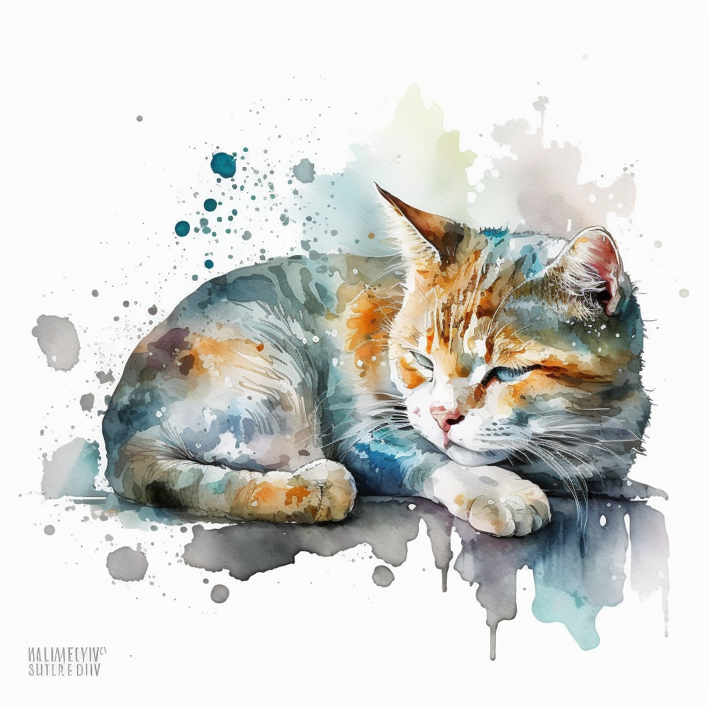 lazy cat cliparts