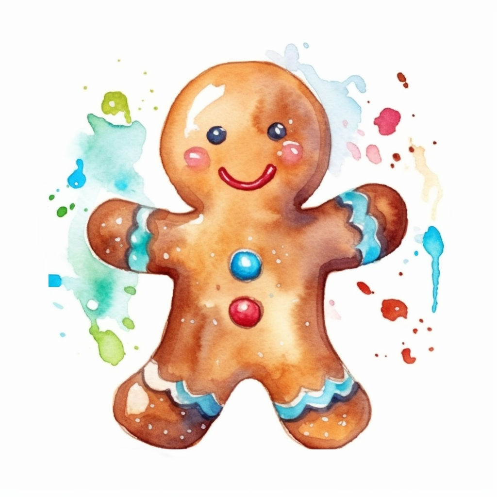 gingerbread man clipart