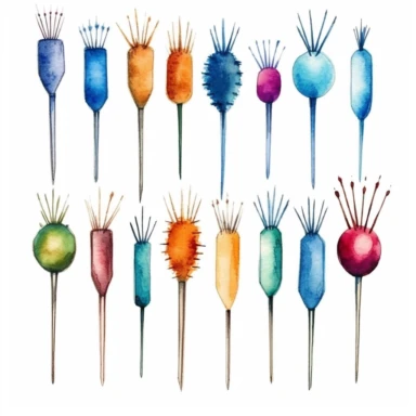 Hand Sewing Needles Watercolor Sublimation Clipart, high regulation