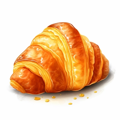 Croissant, clipart