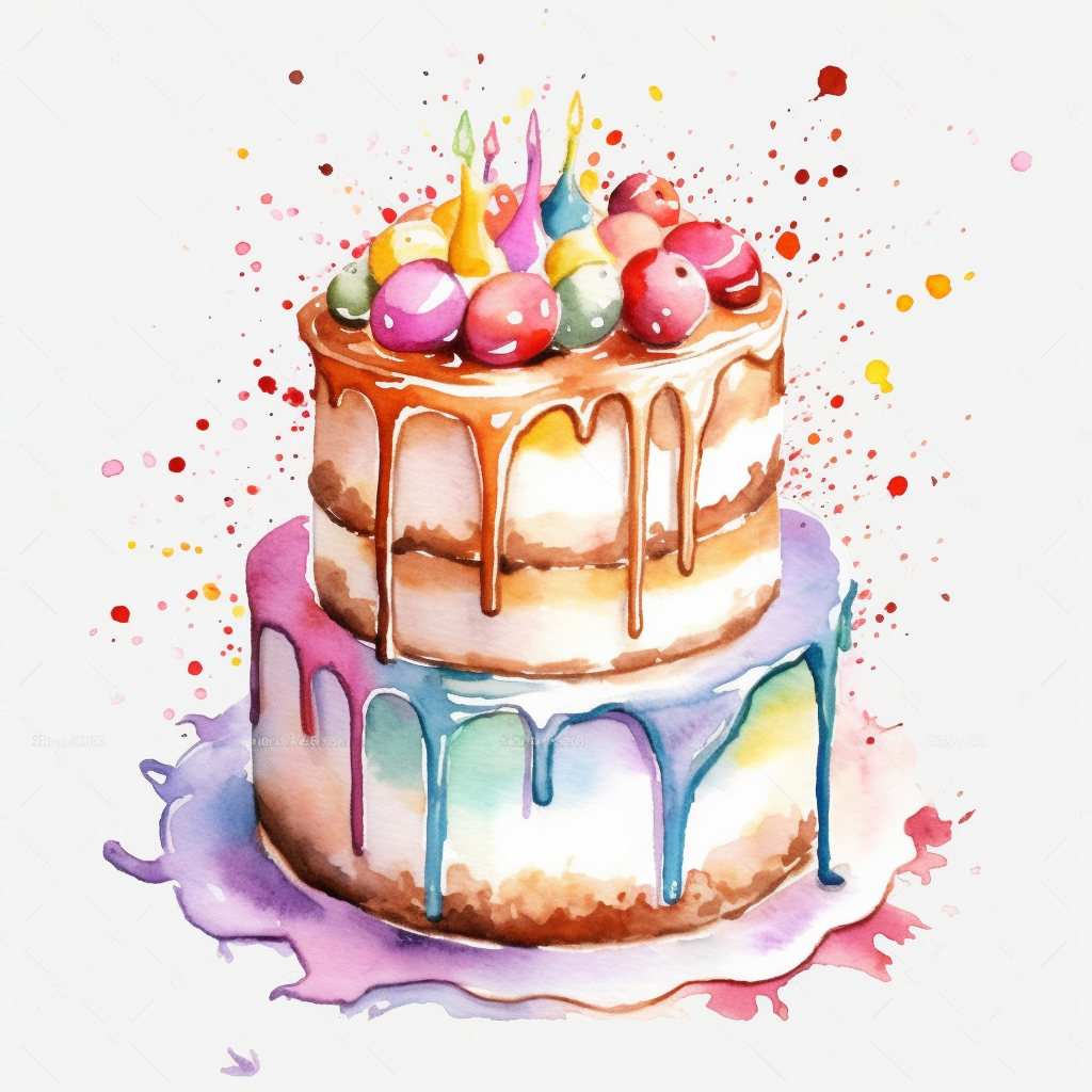 happy birthday cake clipart