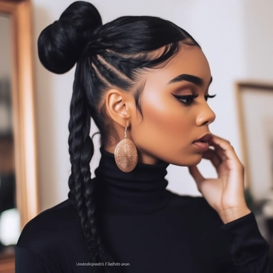 “FlorencePugh3 Half-Up Half-Down: black hair This versatile hairstyle allows you to showcase both your hair down and pulled back. Simply gather the top half of your hair and secure it with a cute hair tie or clip, leaving the rest of your hair flowing freely. It's a stylish and practical choice for school or social events The Sitting/Leaning Pose: Find a visually appealing spot to sit or lean against, whether it's a bench, staircase, or a wall. Relax into the pose, cross your legs, or lean casua