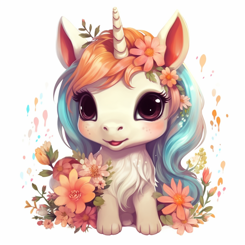 cute unicorn cliparts